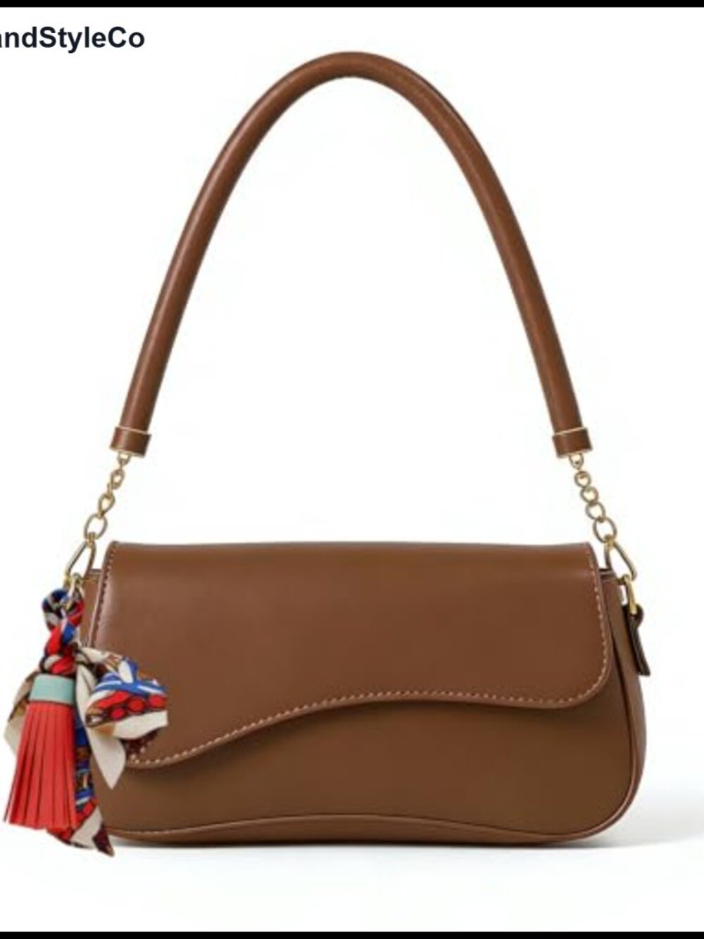 PU Leather Hobo Shoulder Bag for Women Y2K Trendy Saddle Purse
